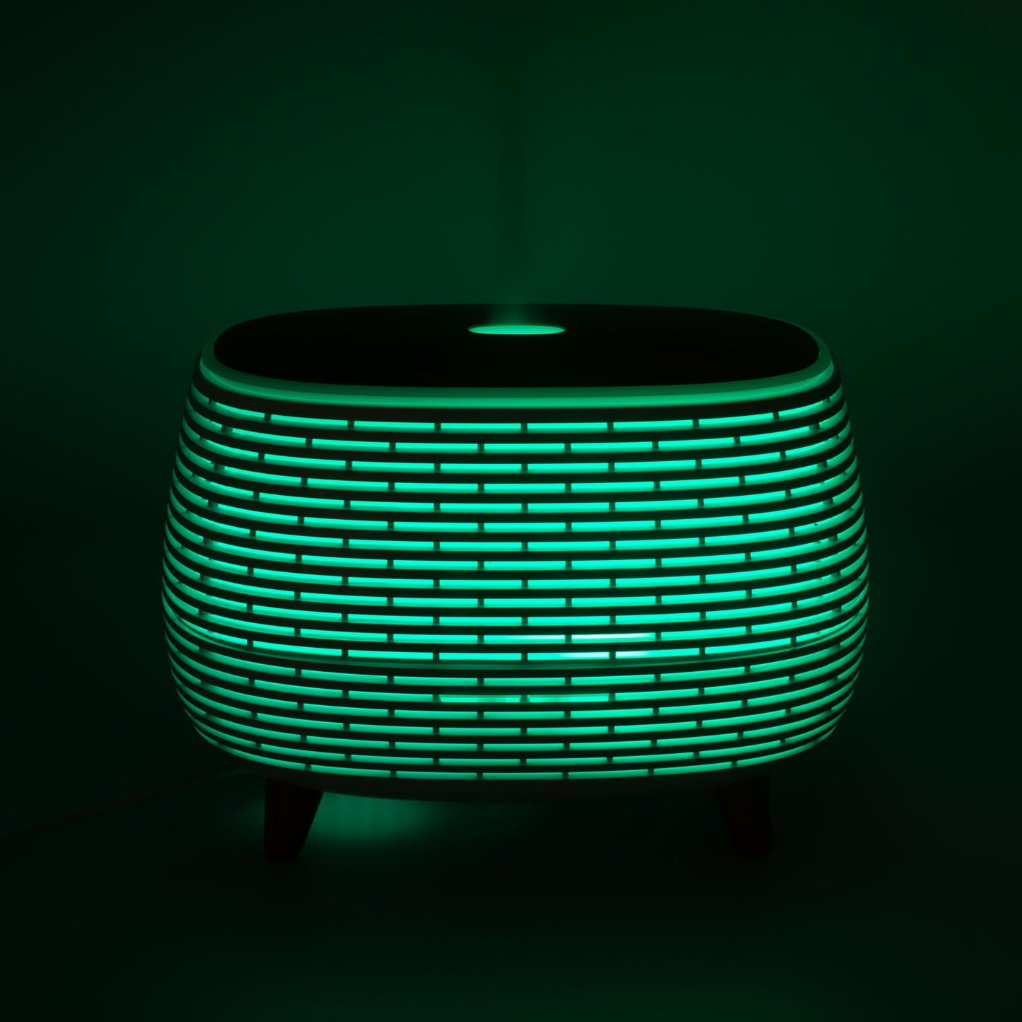 Futuristic Ribbed Aroma Diffuser with Colour-Changing Light