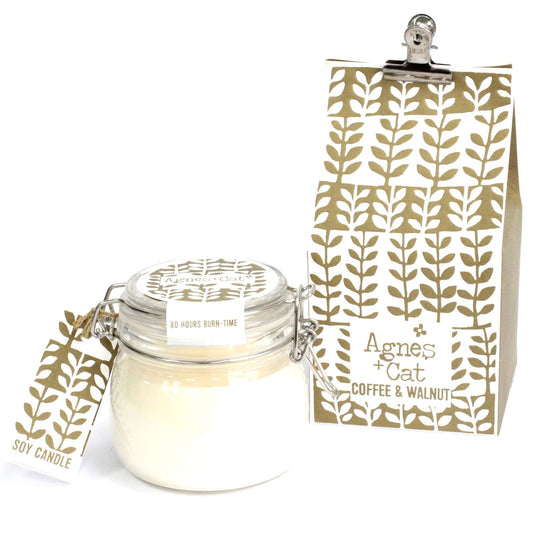 Agnes + Cat Kilner Jar Candle - Coffee and Walnut