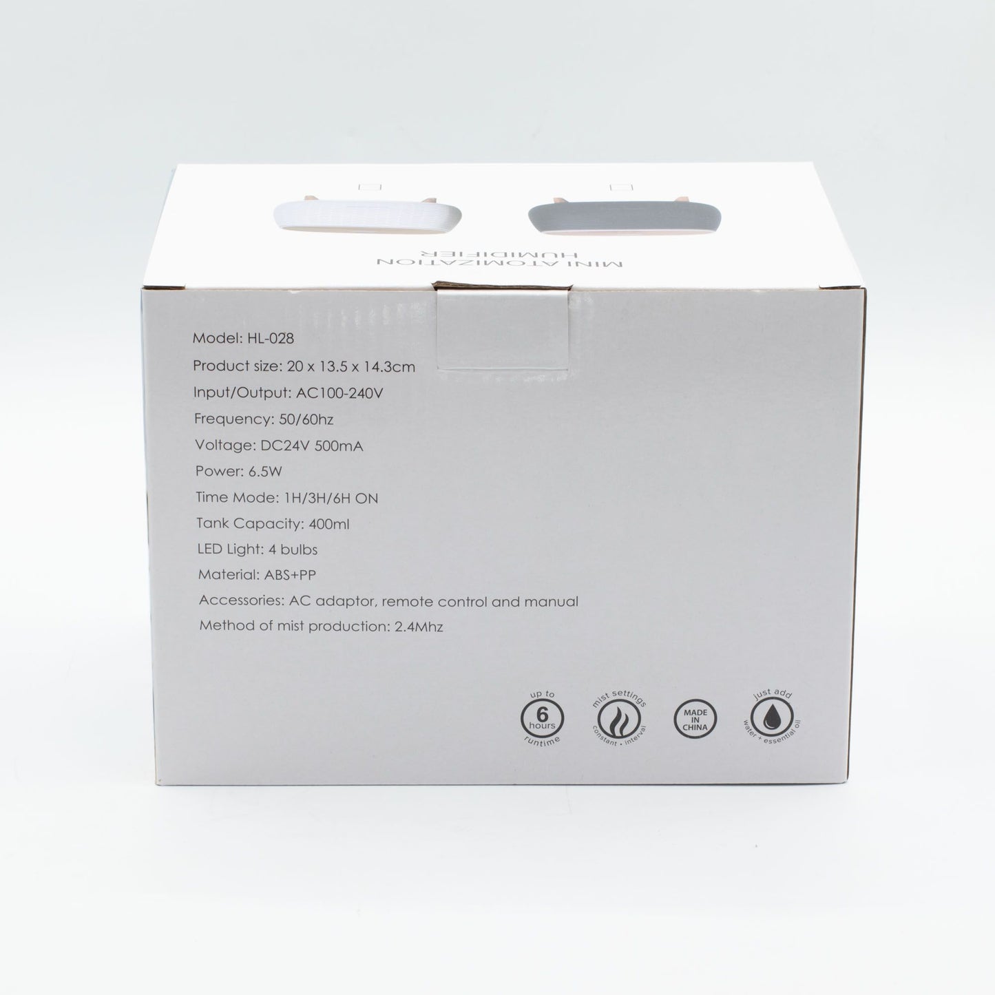 Futuristic Ribbed Aroma Diffuser with Colour-Changing Light