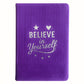Lavender Velvet Notebook - 80 pages - Believe Yourself